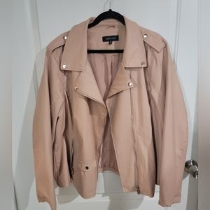 Faux Leather Dusty Pink Jacket